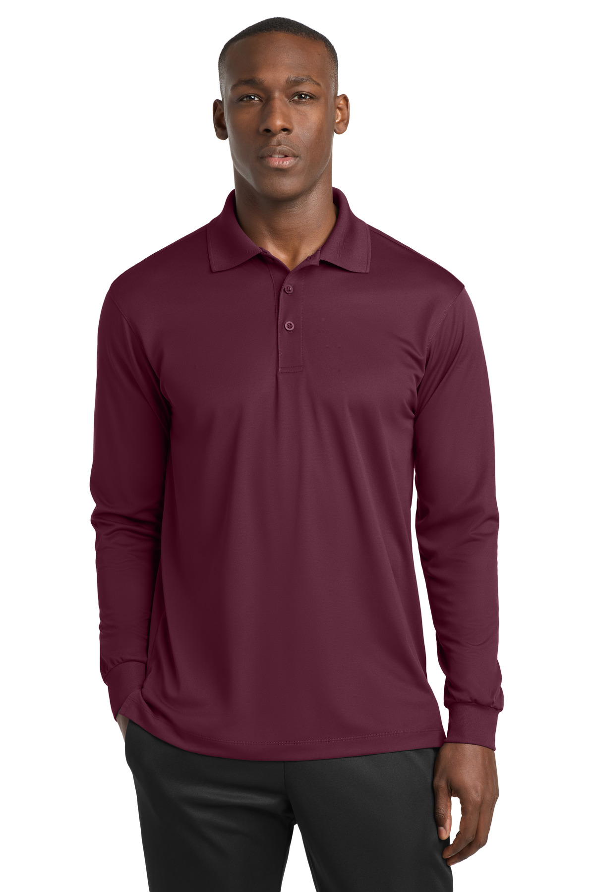 Sport-Tek Long Sleeve Micropique Sport-Wick Polo. ST657 56