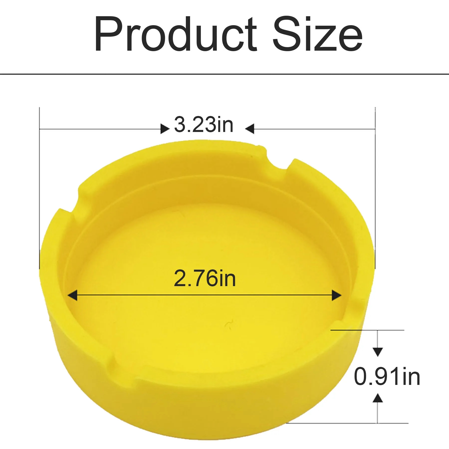 Silicone Anti-drop And Heat-resistant Round Ashtray 6