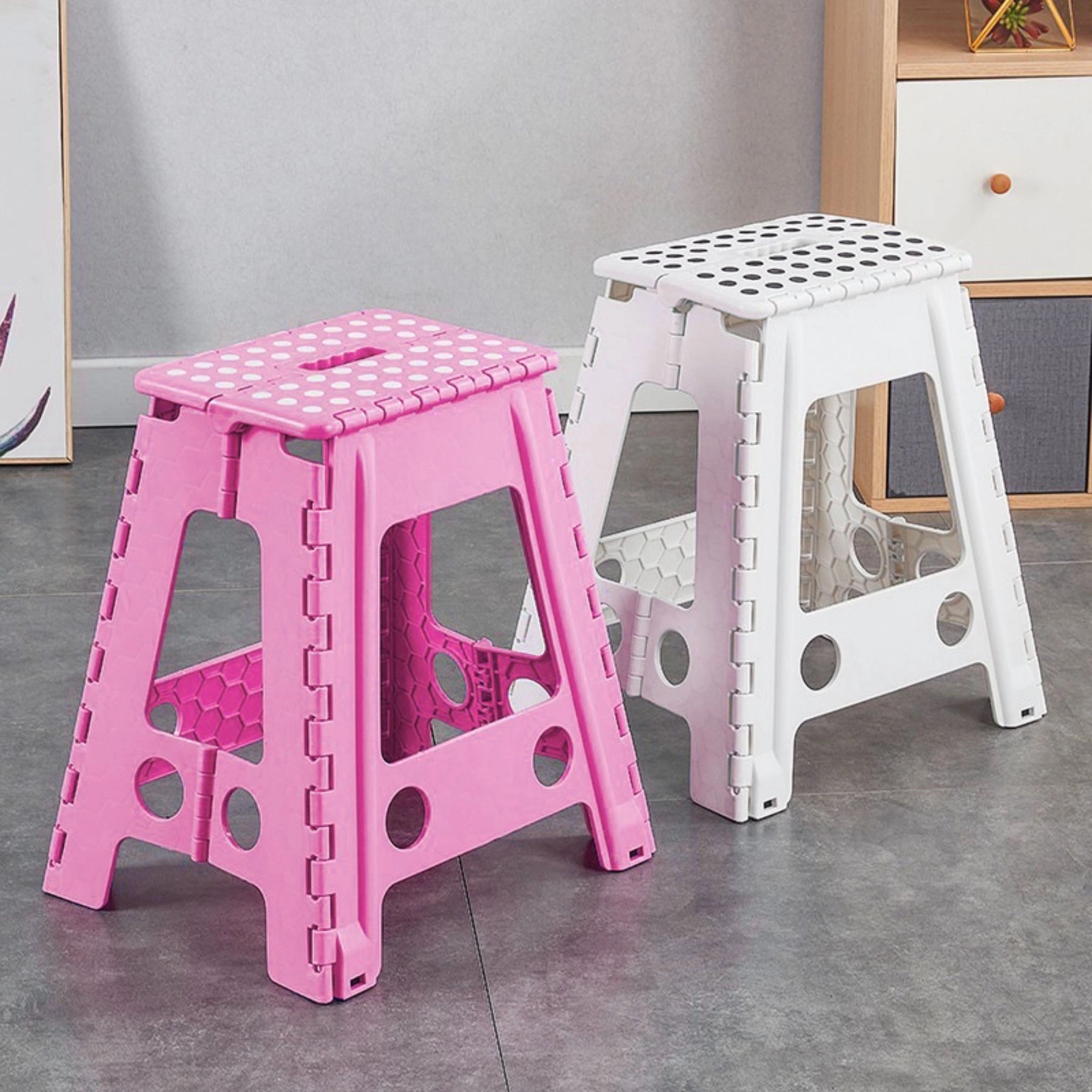Lightweight Collapsible Folding Step Stool Plastic 3