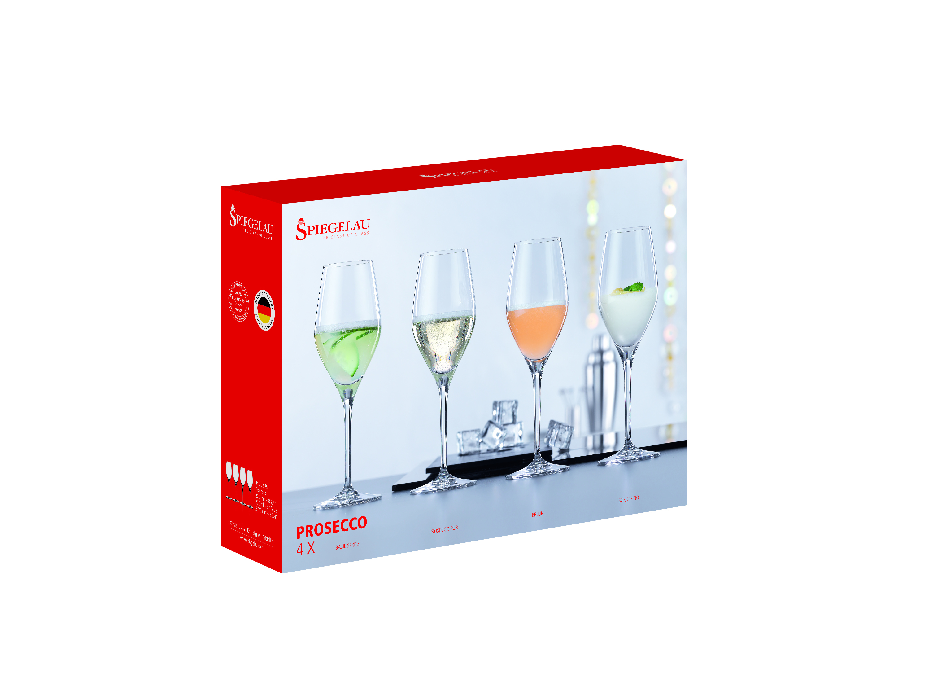 Spiegelau 9.1 oz Prosecco Glass, set of 4 4