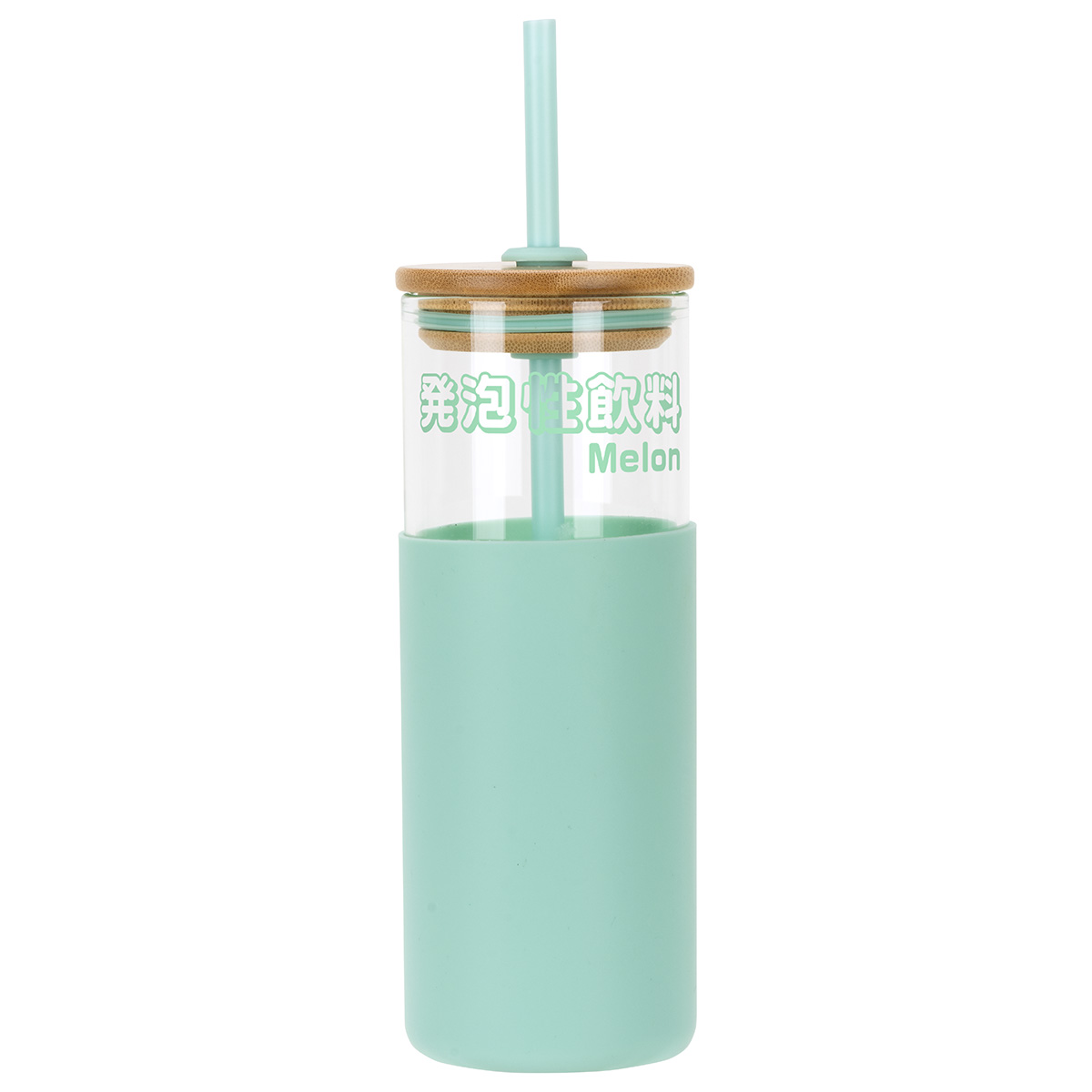 Stirling 18 oz Glass Tumbler with Silicone Sleeve & PP Straw 22
