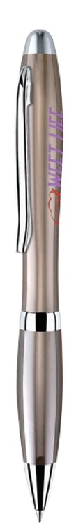 Sharp Twist Brass Ballpoint Pen 2
