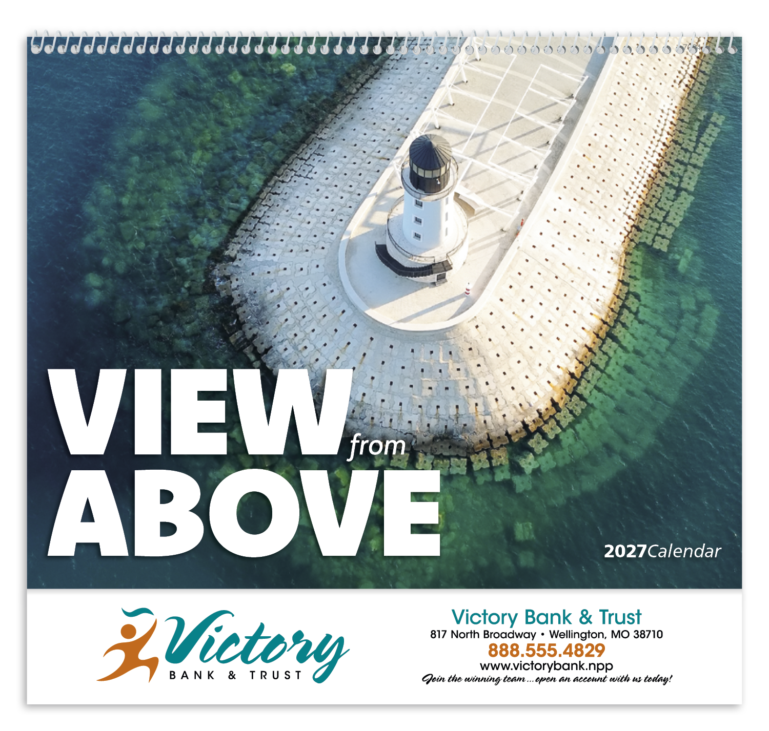 Good Value™ View from Above - Spiral Calendar 52