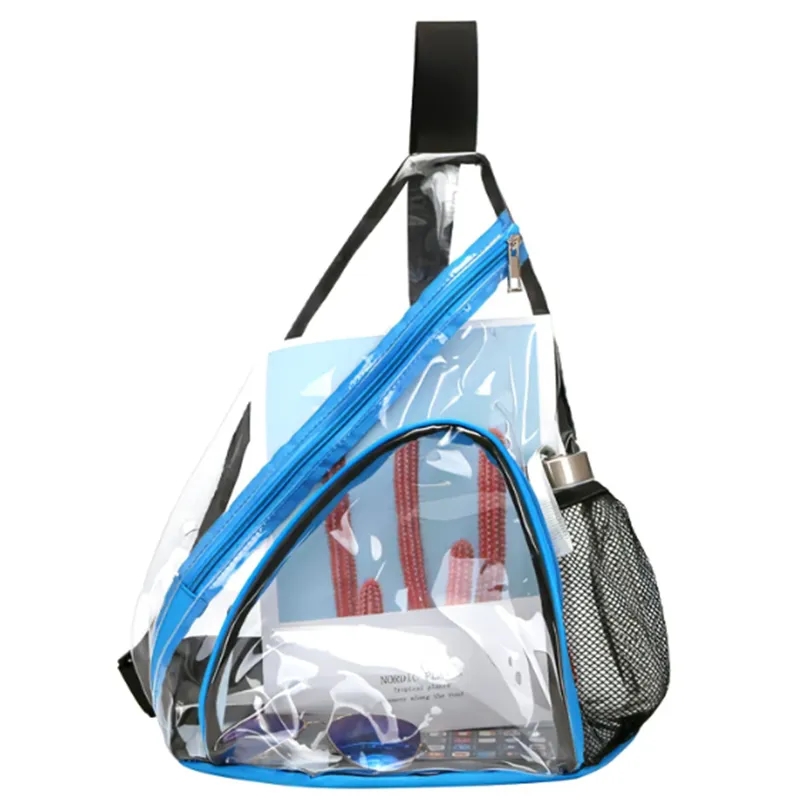 Clear PVC Crossbody Bag With Adjustable Strap 2