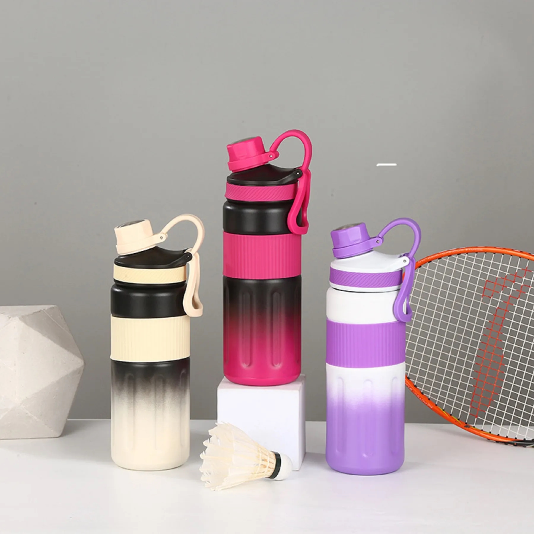 24 Oz. Gradient Color Vacuum Insulated Thermos Water Bottle, custom water bottle with logo imprint 3