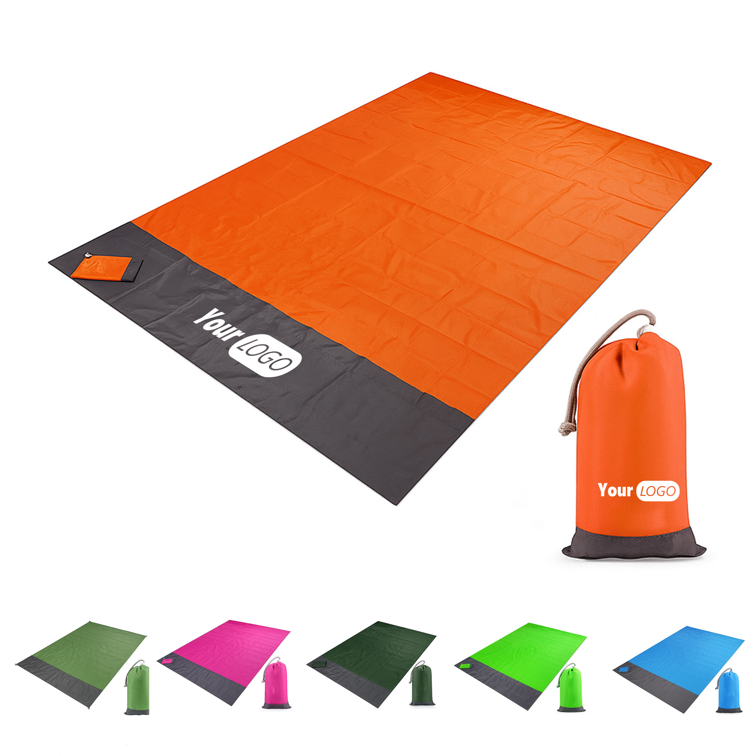 Polyester Portable Waterproof Beach Blanket 4