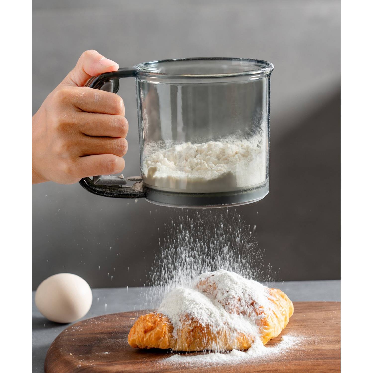 Plastic Flour Sieve Handheld Powder Mesh Sifte 6