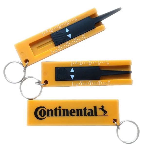 Tire Tread Depth Gauge With Keyring 2