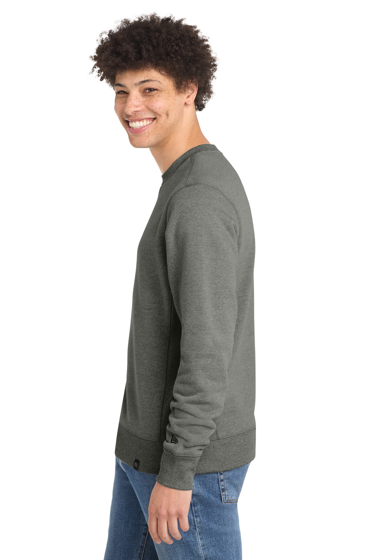 New Era French Terry Crew. NEA501, custom hoodie or sweatshirt with logo imprint 15