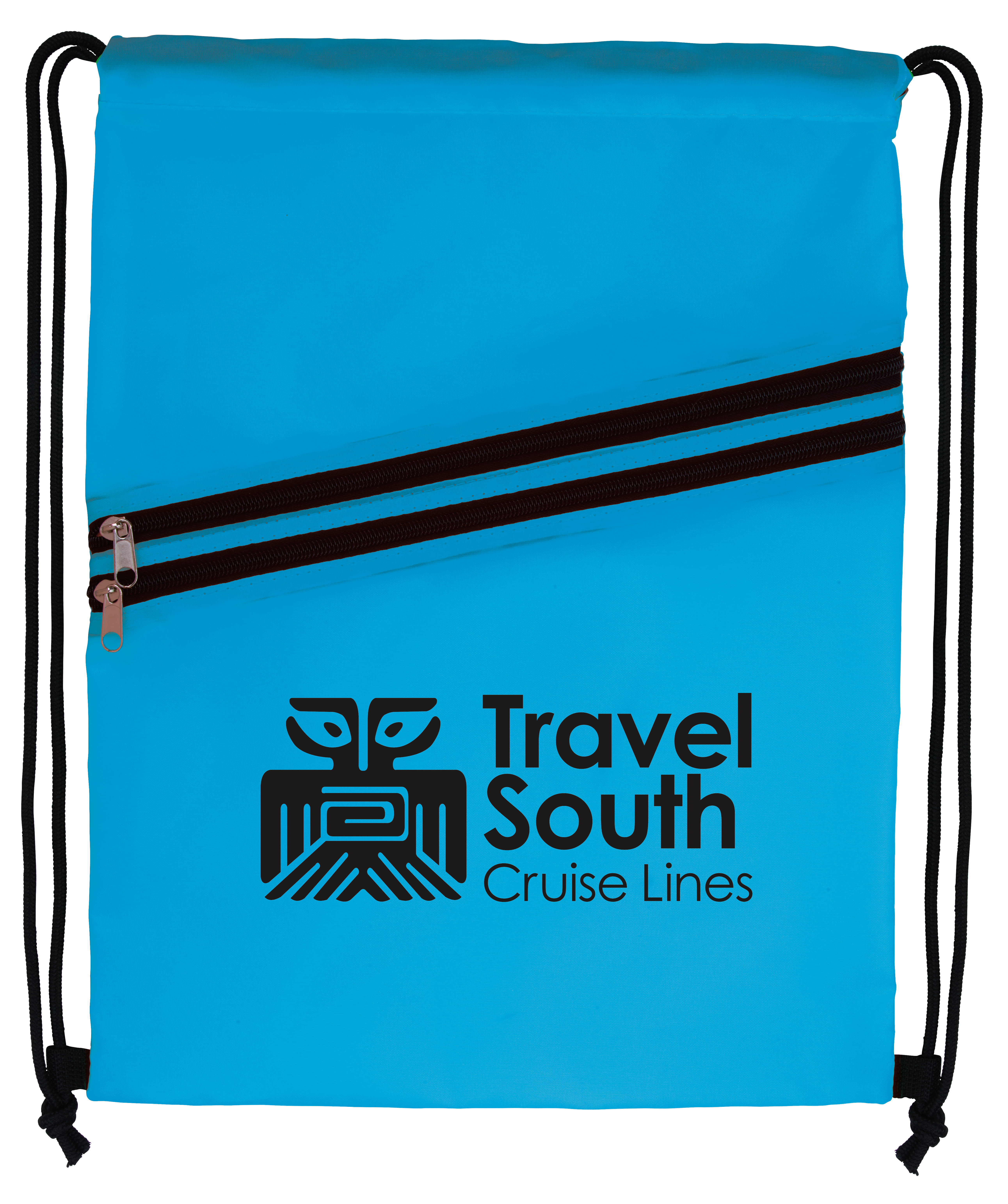 Good Value™ Neon Multi-Zippered Drawstring Backpack 15