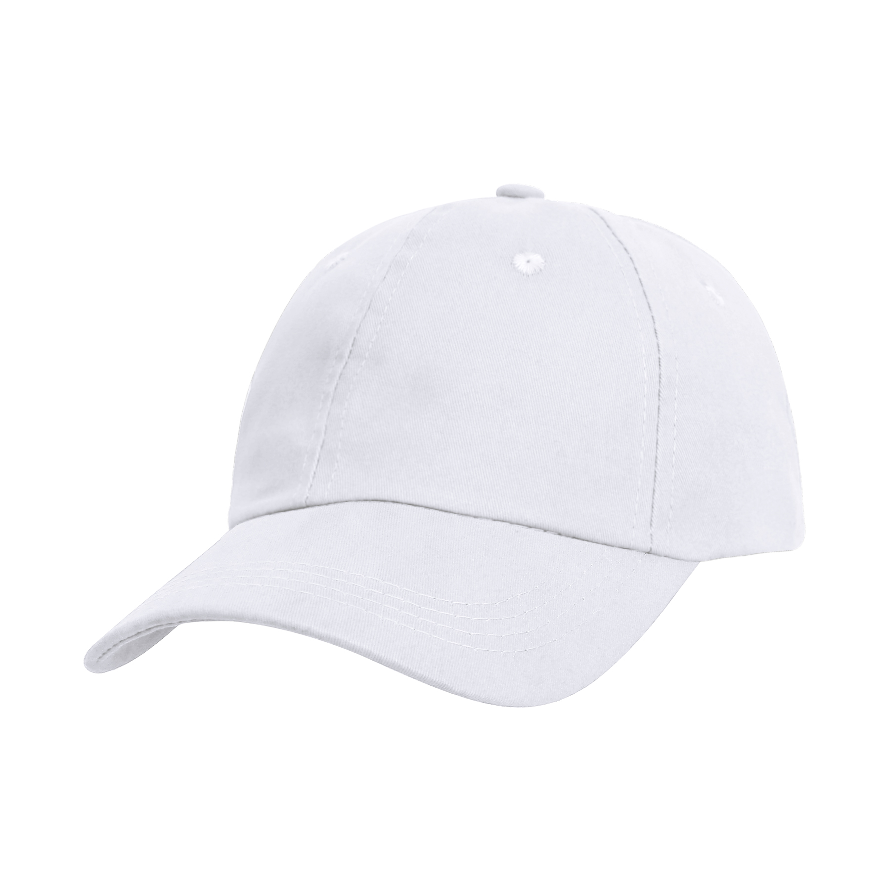 6 Panel Low Profile Unstructured Cotton Twill Baseball Cap 6