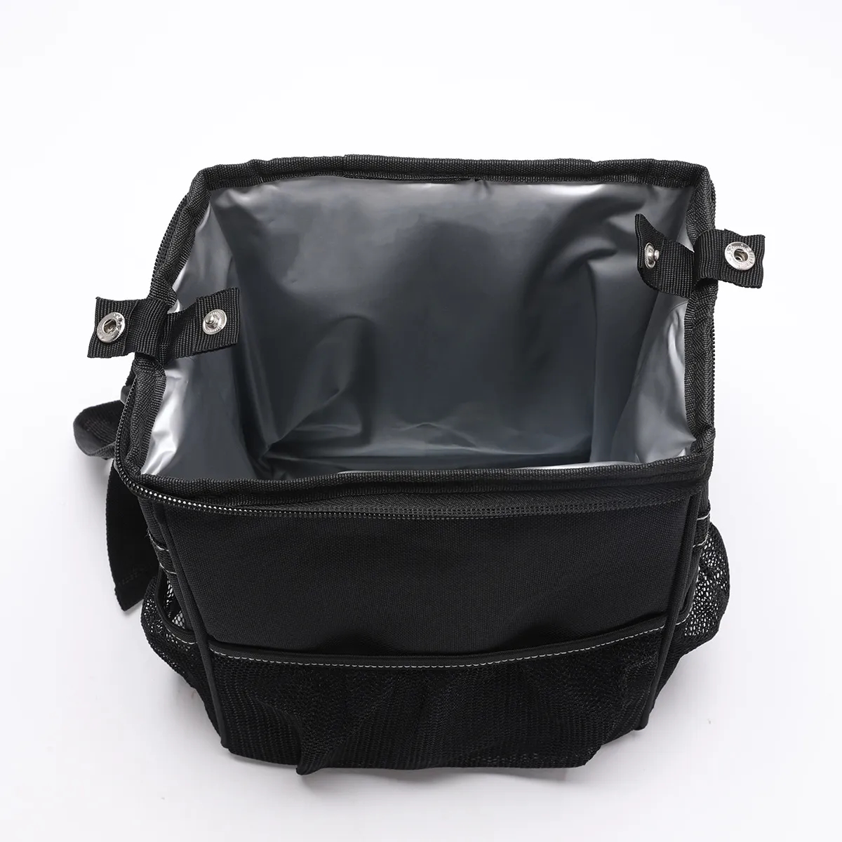 Car Trash Can with Lid and Storage Pockets 7