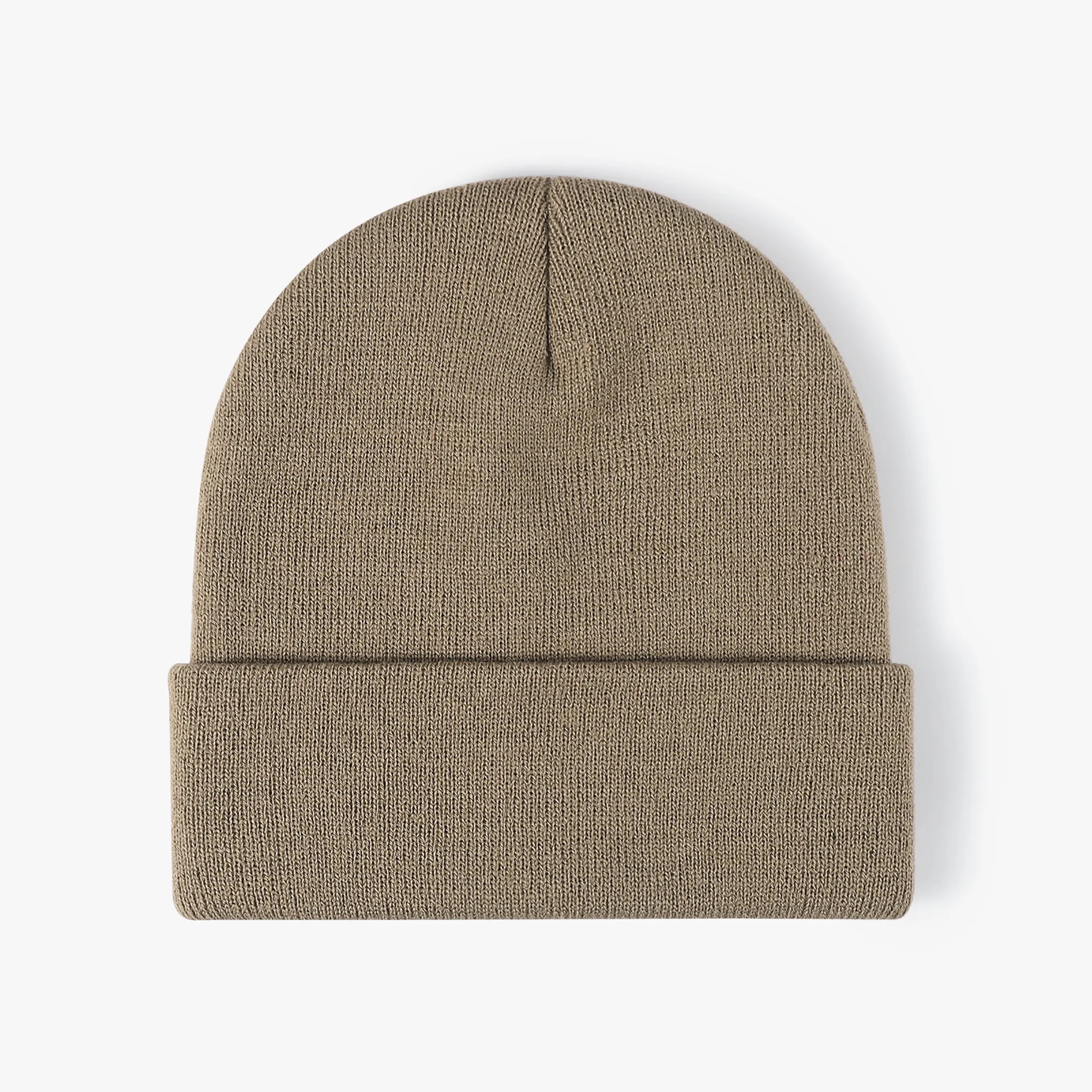 Unisex Acrylic Knit Cuffed Beanie Caps 16
