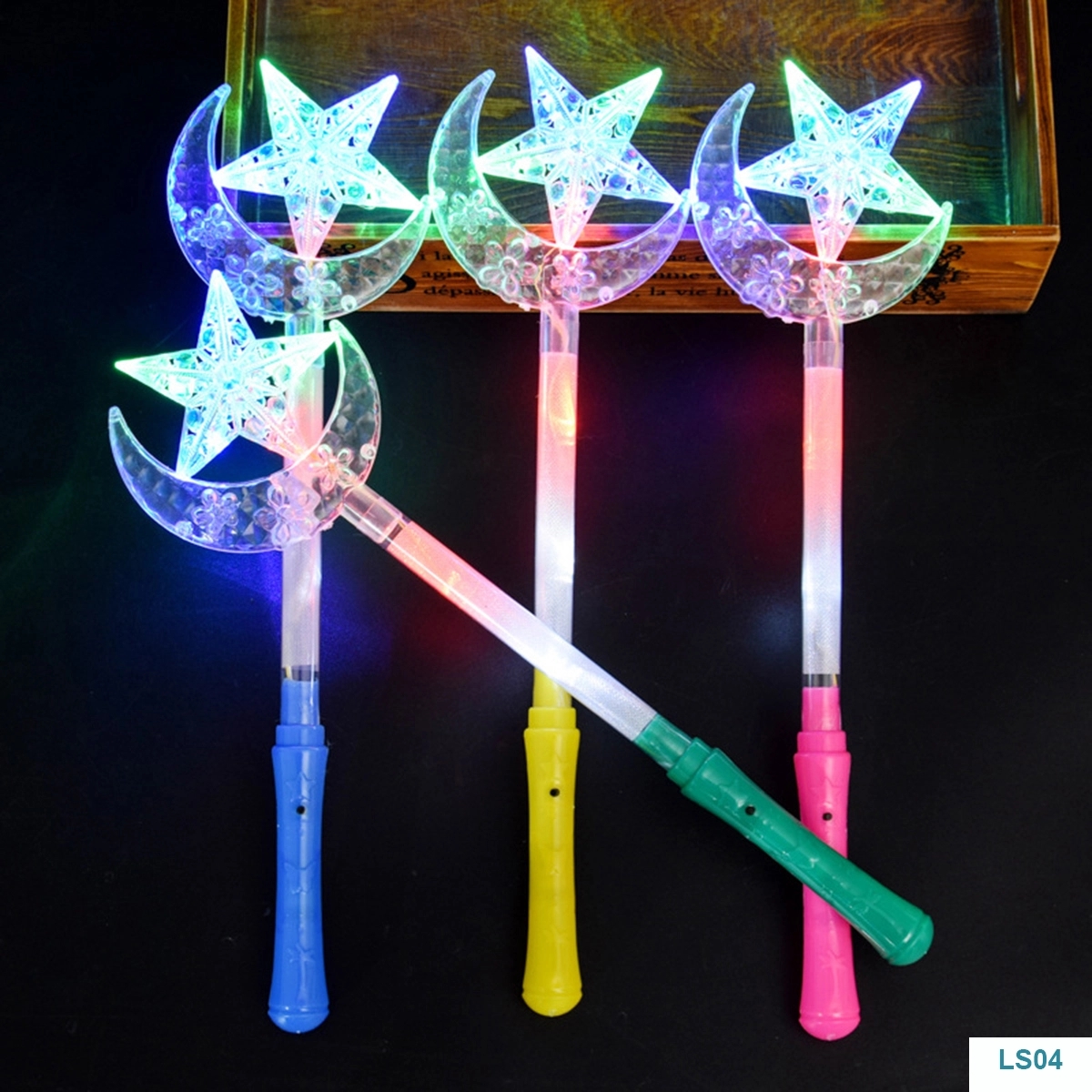 LED Light Up Frozen Snowflake Wand Toy For Kids 1