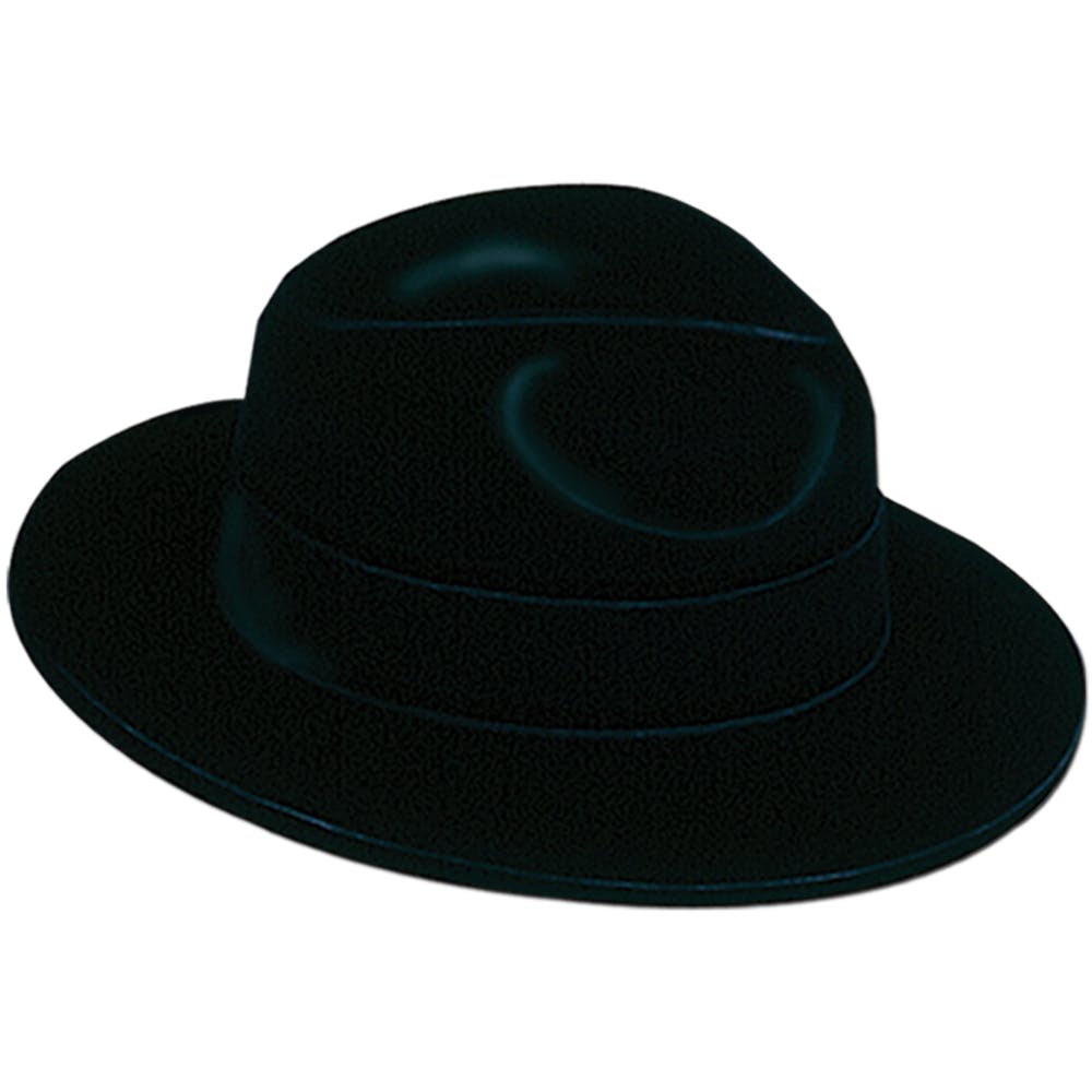 Velour Fedoras - Black One Size 2