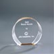 5-3/8" x 5" Gold Round Acrylic Trophy 2