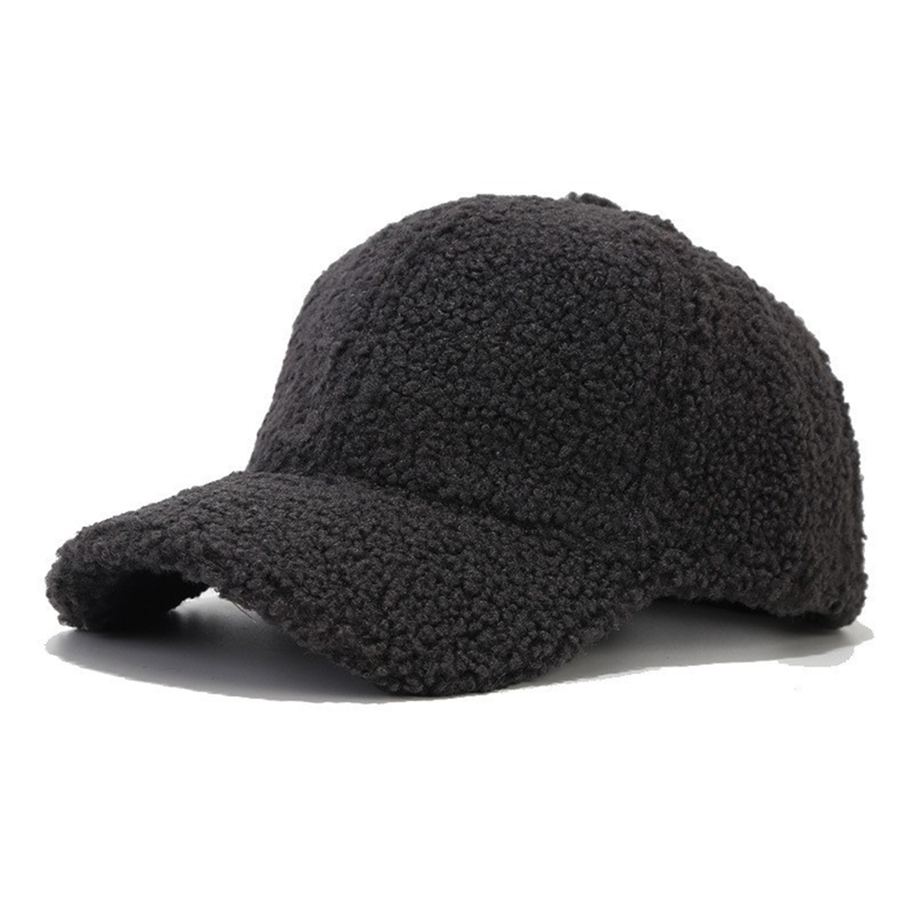 Women Winter Lamb Wool Baseball Cap 5
