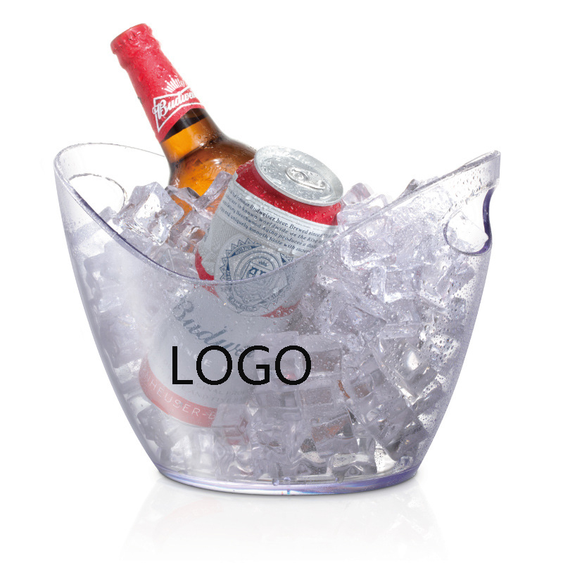 4L Clear Champagne Bottles Ice Bucket 4