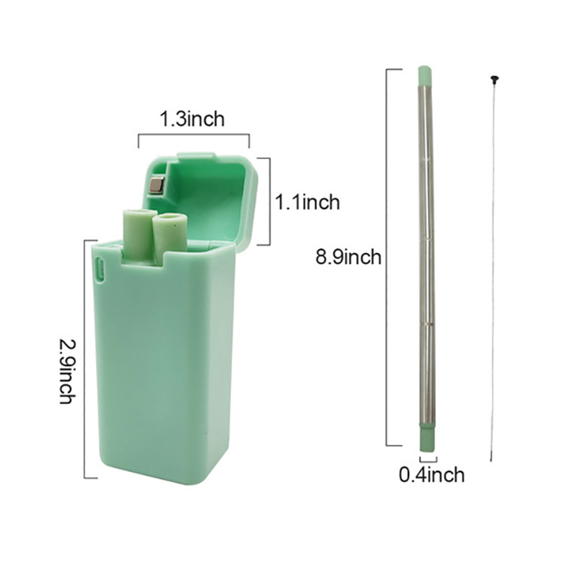 Eco-Friendly Metal Straw Kit 3