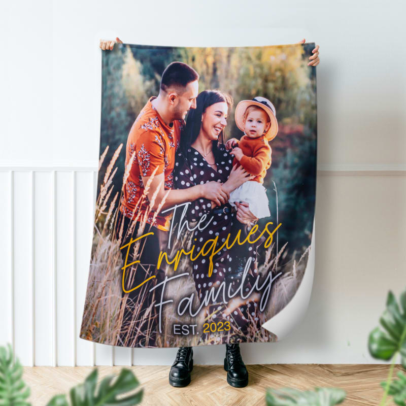 Custom Plush Fleece Photo Blanket 8