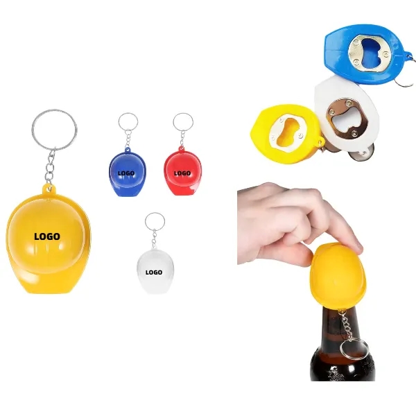 Hard Hat Bottle Opener Keychain 2