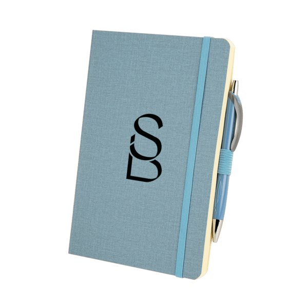 Crosshatch PU Notebook With Pen 14