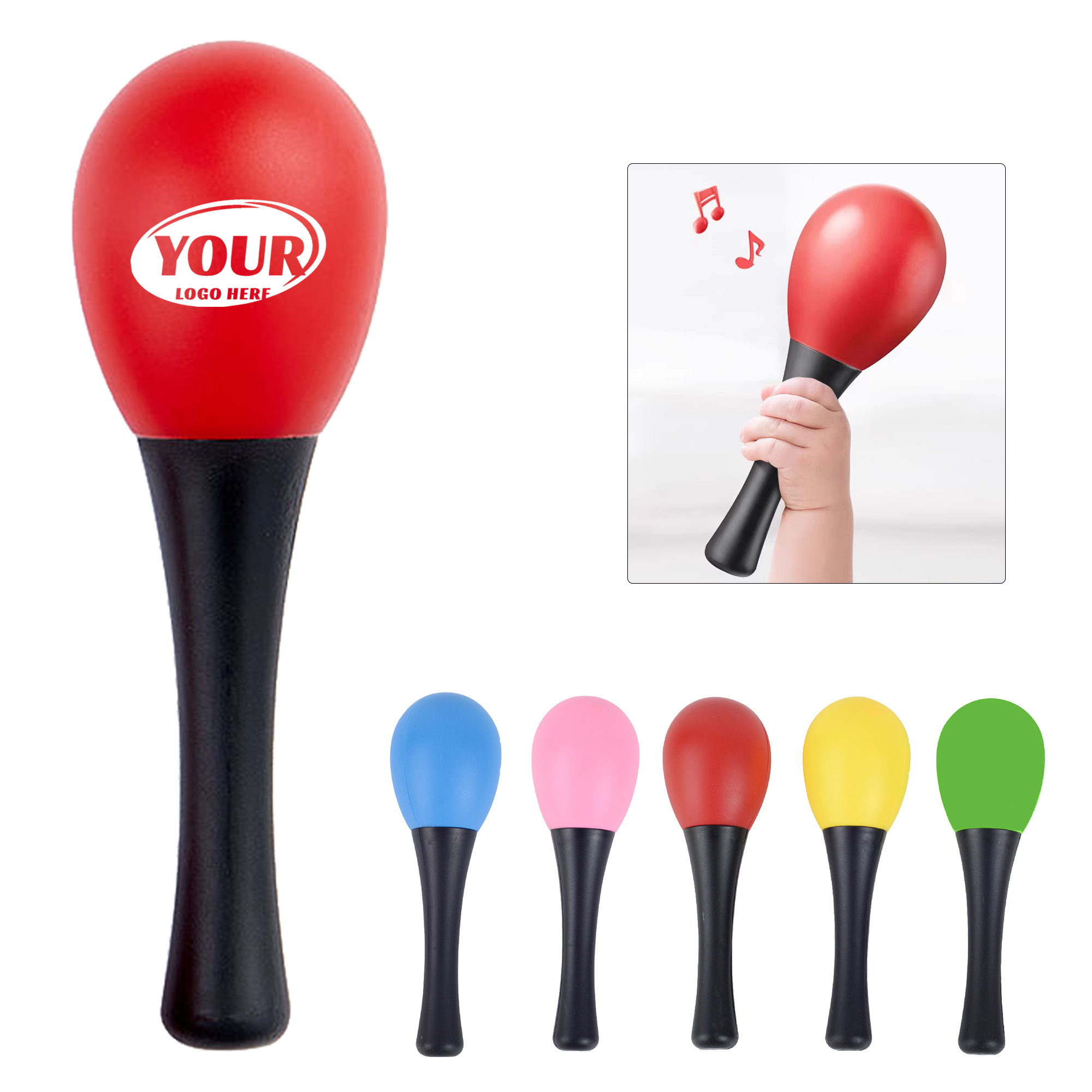Plastic Handheld Percussion Maracas 2