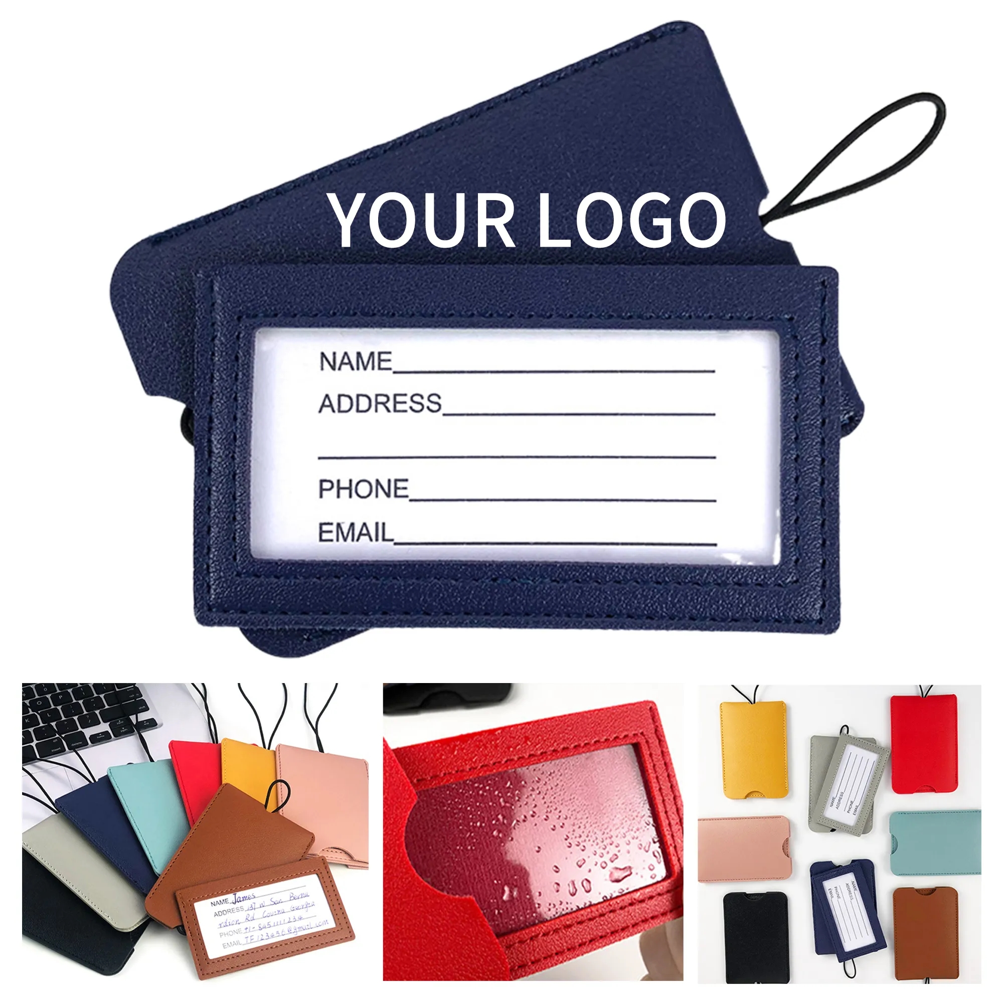 PU Leather Luggage Tag 5