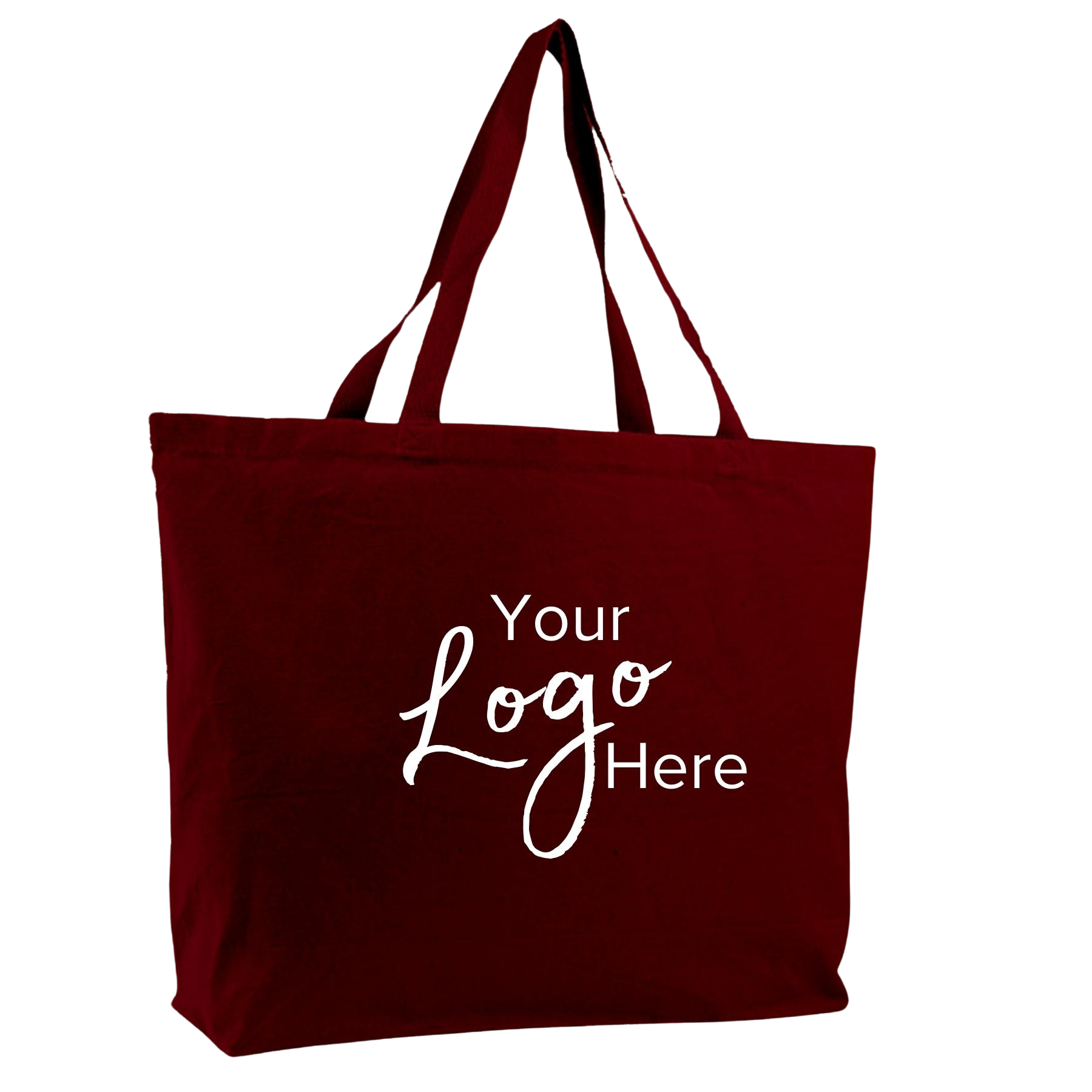 Canvas Jumbo Tote Bag 20" W x 15" H x 5" Gusset, custom tote bag with logo imprint 7