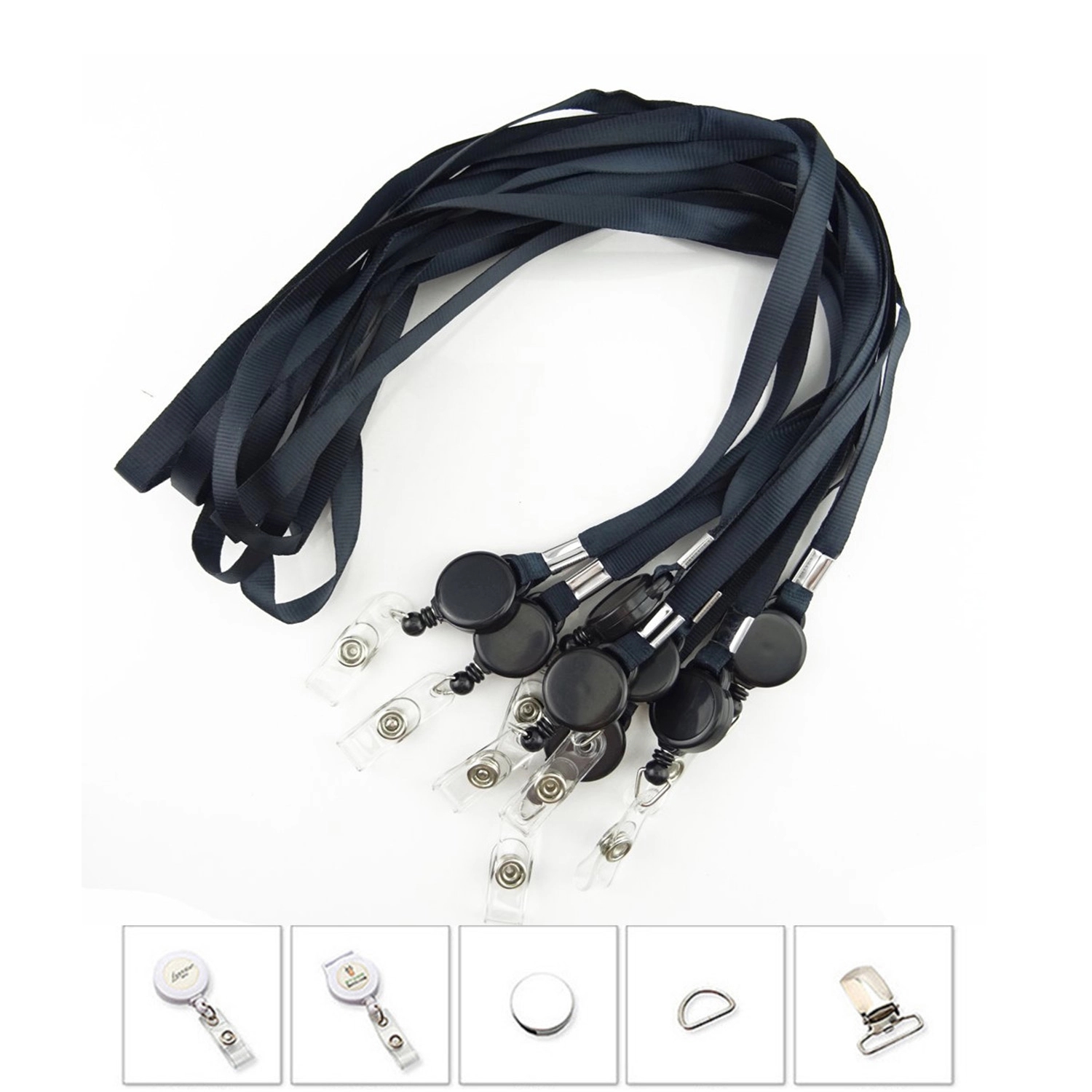 3/4" Lanyard W/ Retractable Badge Reel 2