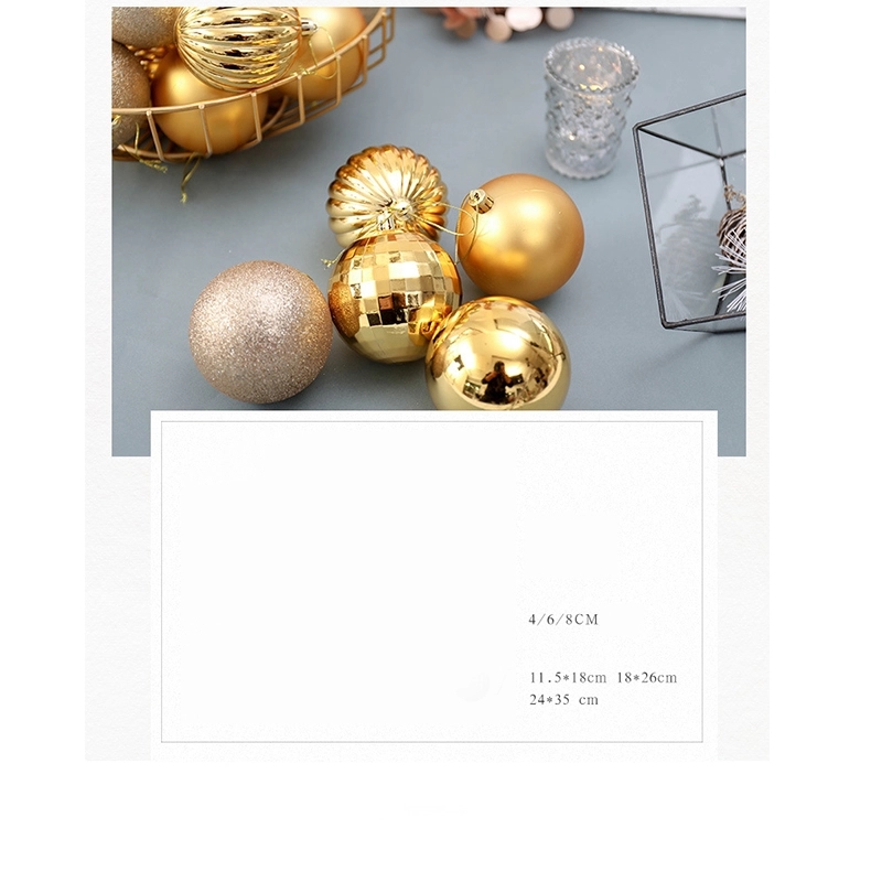 34Pcs Christmas balls set 4cm ornaments tree decor 5