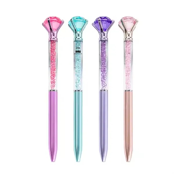 Large Crystal-Decorated Diamond Pens