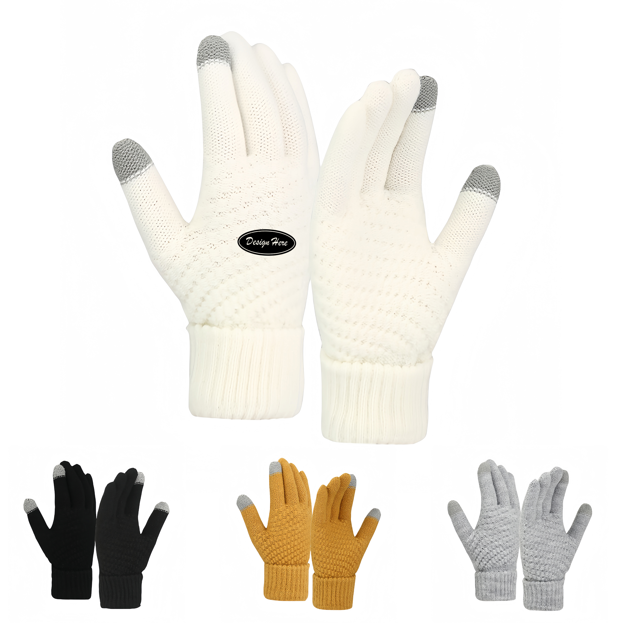 Customizable Warm Winter Gloves with a Touchscreen Function 5
