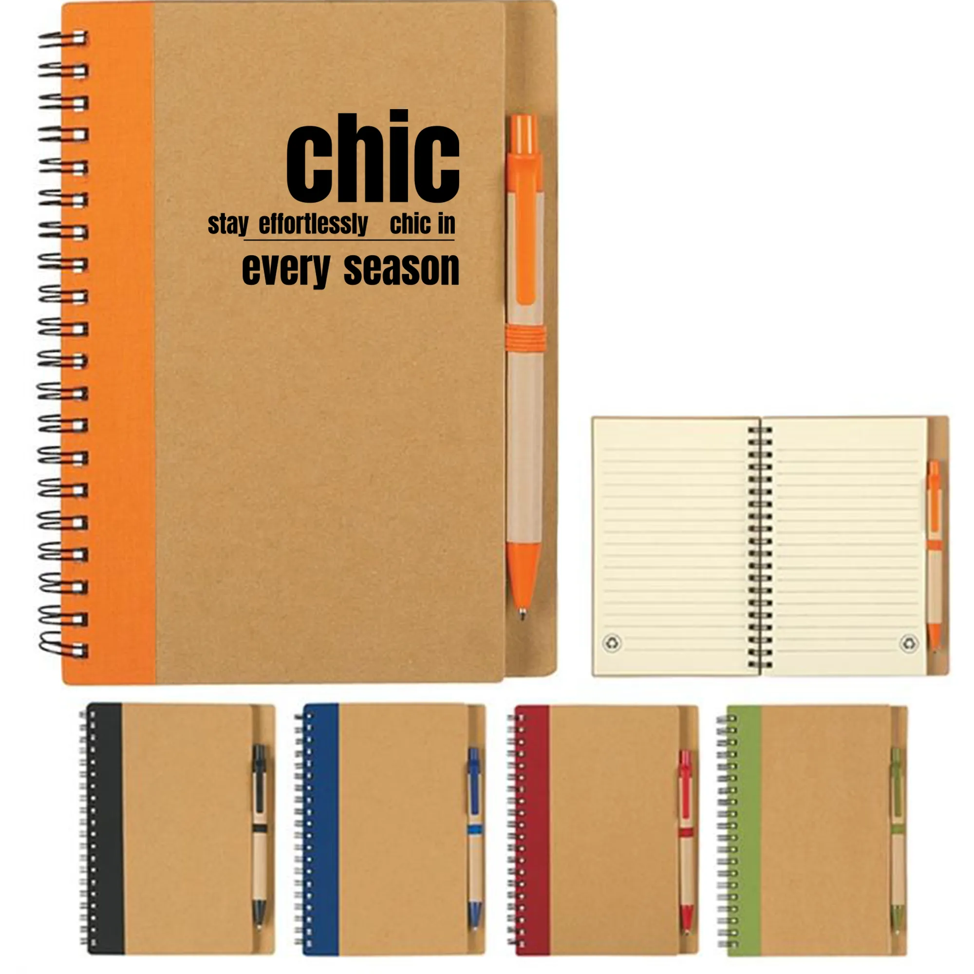 Advertising Coil Notebook Logo Imprinted Notepad, Memo Pad