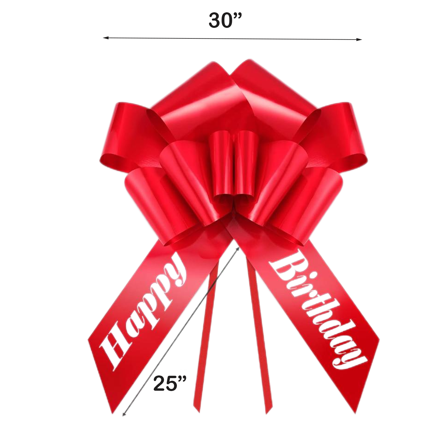 30" Jum-Bows Great Gift Polypropylene Giant Car Bow 9