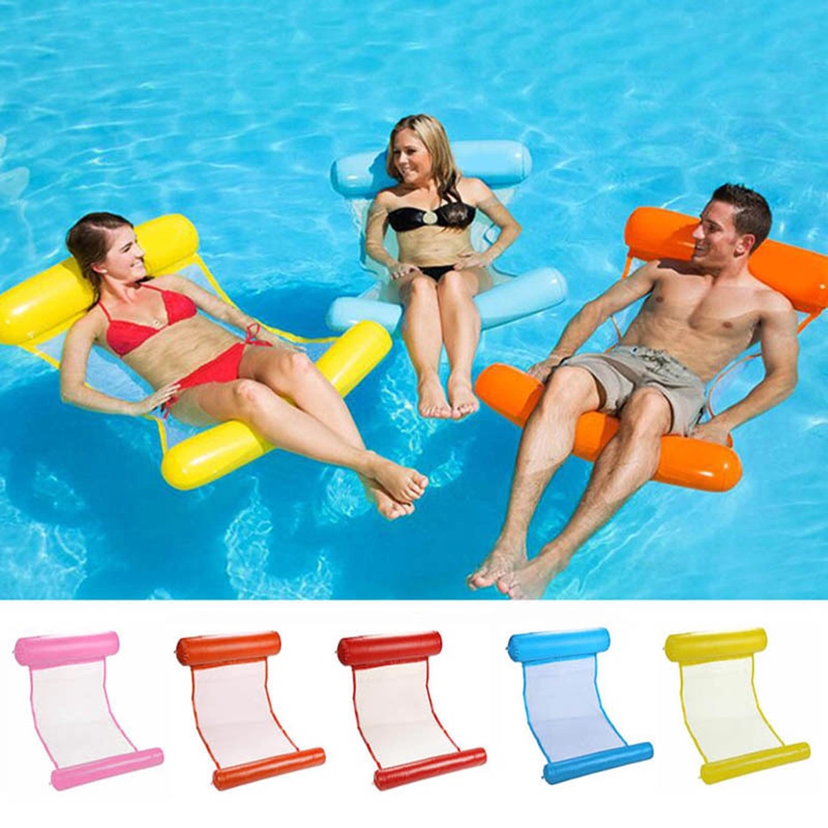 4-in-1 Hammock Inflatable Pool Float 5