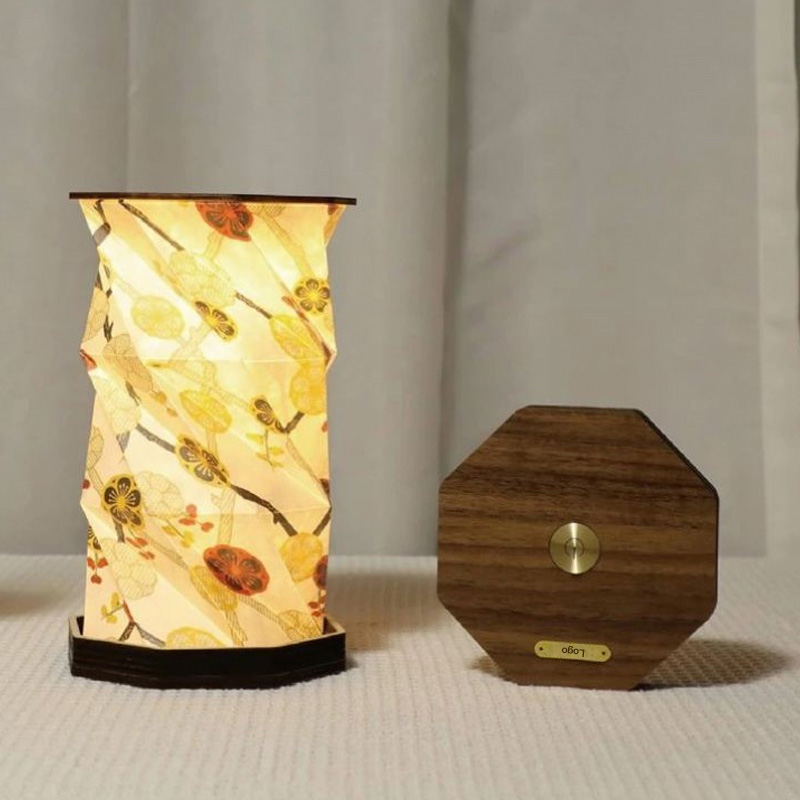 Unique Foldable Paper Lamp With Built In Rechargeable Battery 1