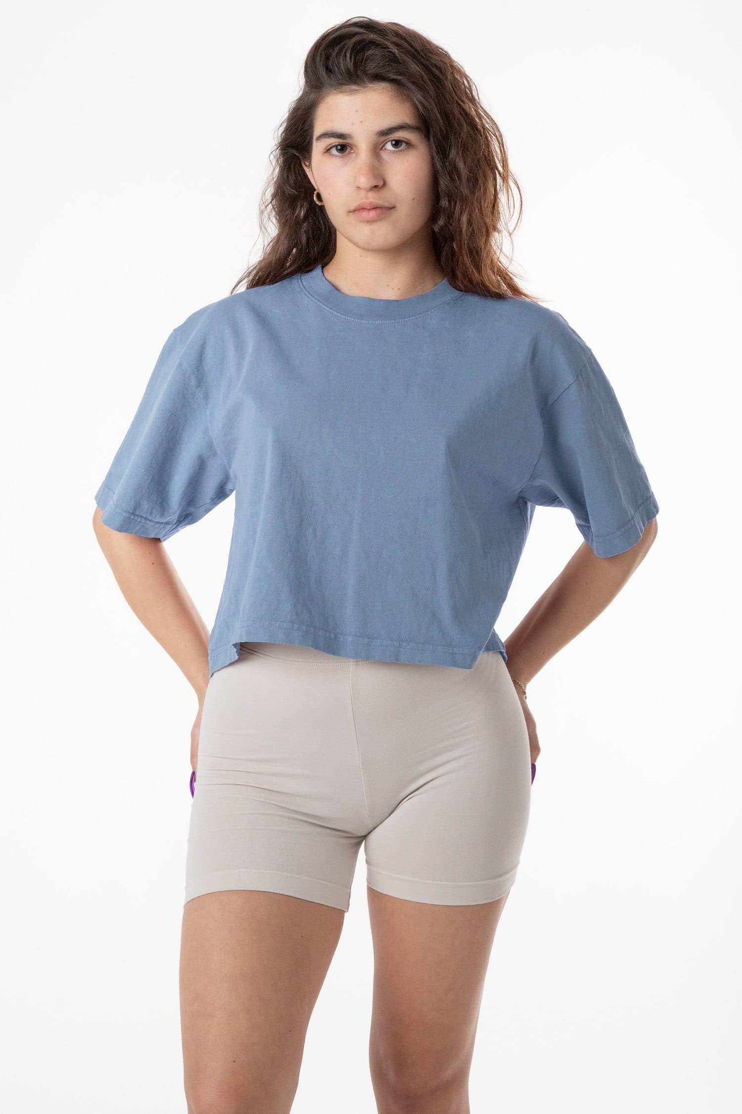 6.5 OZ OVERSIZED GARMENT DYED CROP TOP 3