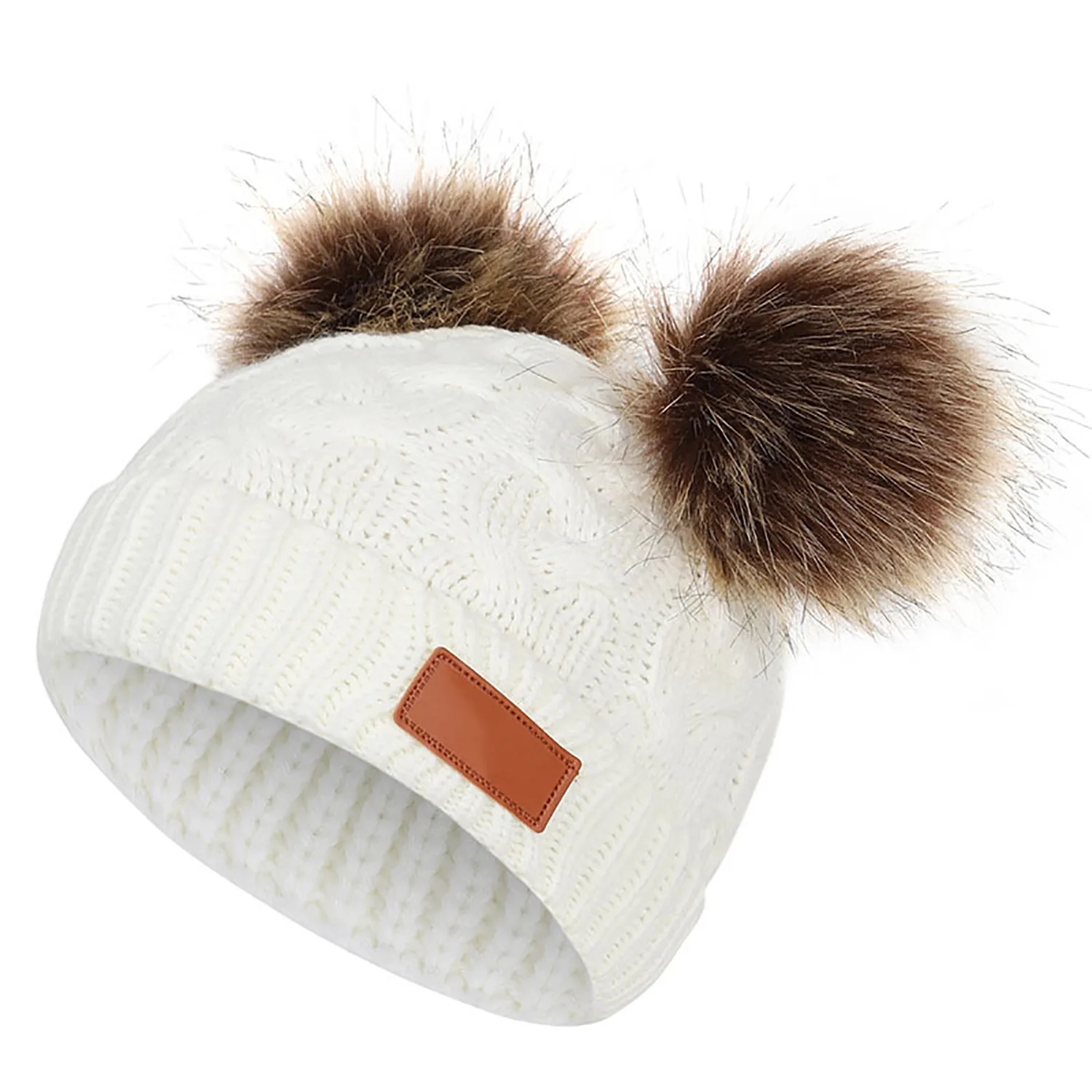 Thickened Knitted Woollen Hat For Kids 2