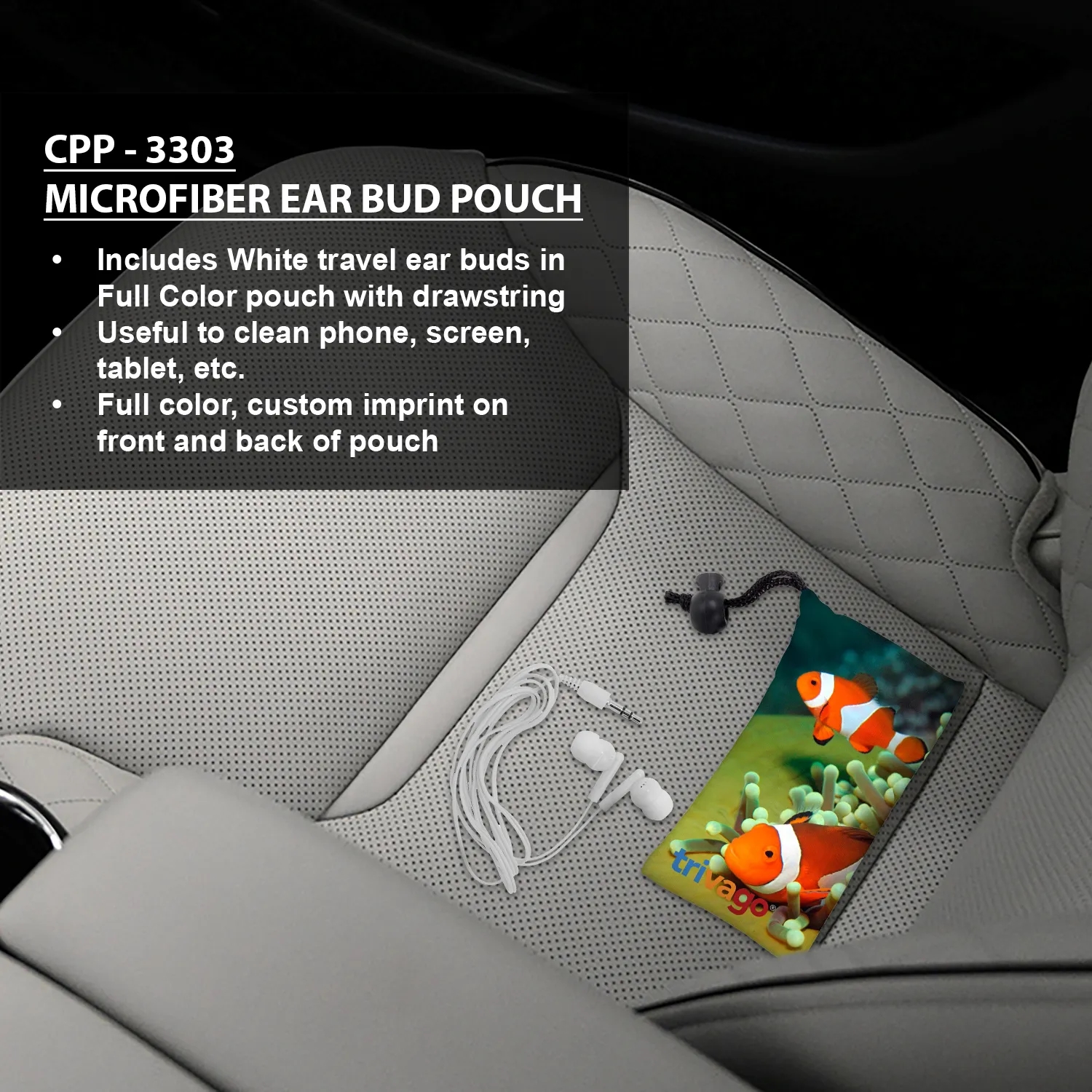 MICROFIBER EAR BUD POUCH 3