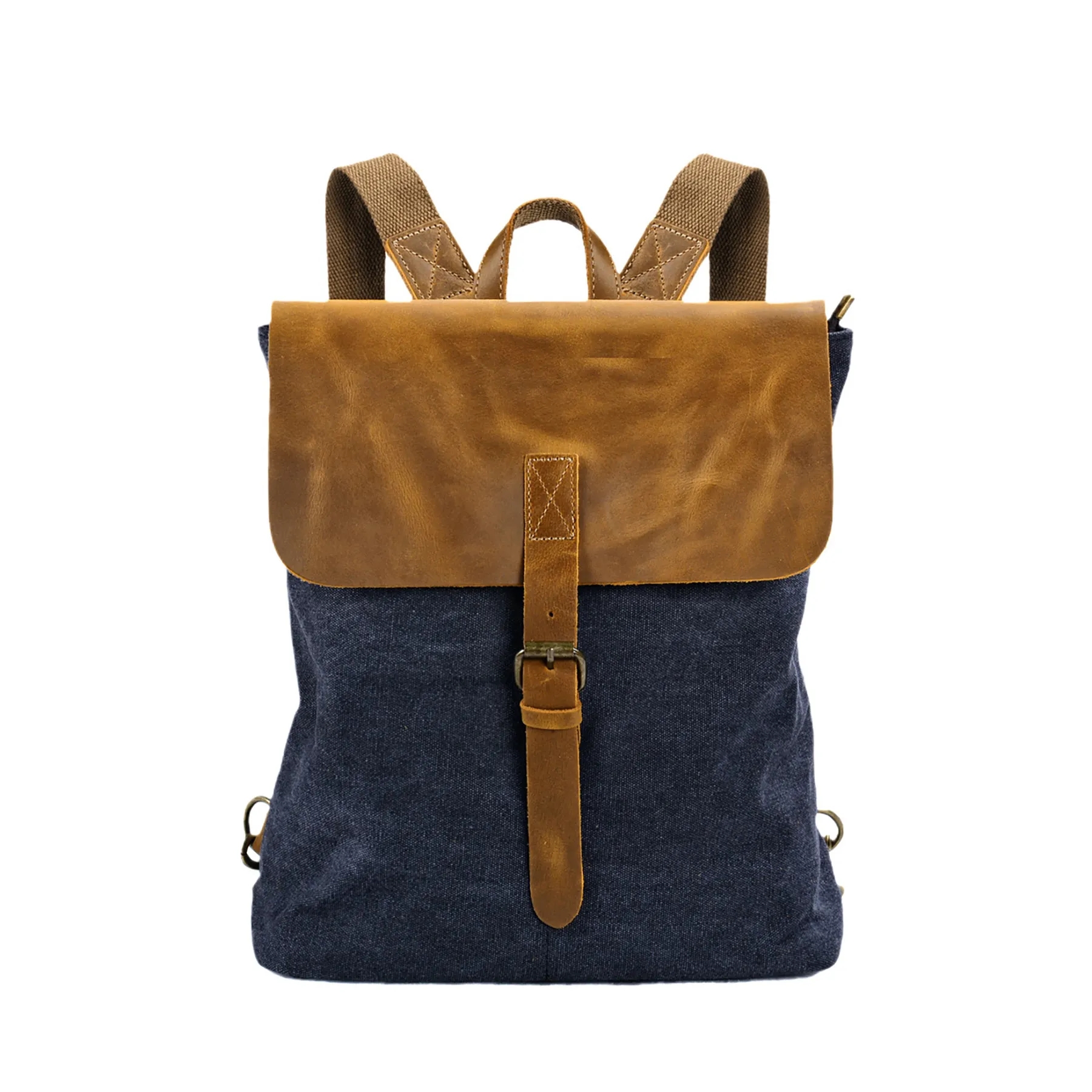 Canvas Patchwork Cowhide Simple Women's Bag 5