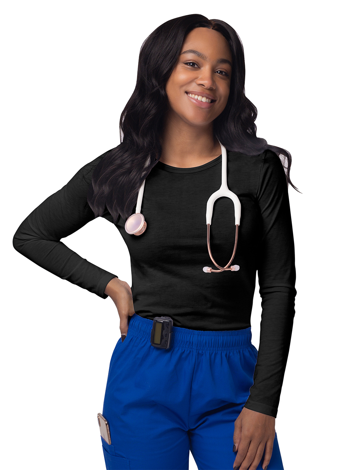 Adar - Sivvan - Women's Long Sleeve Underscrub Tee 9