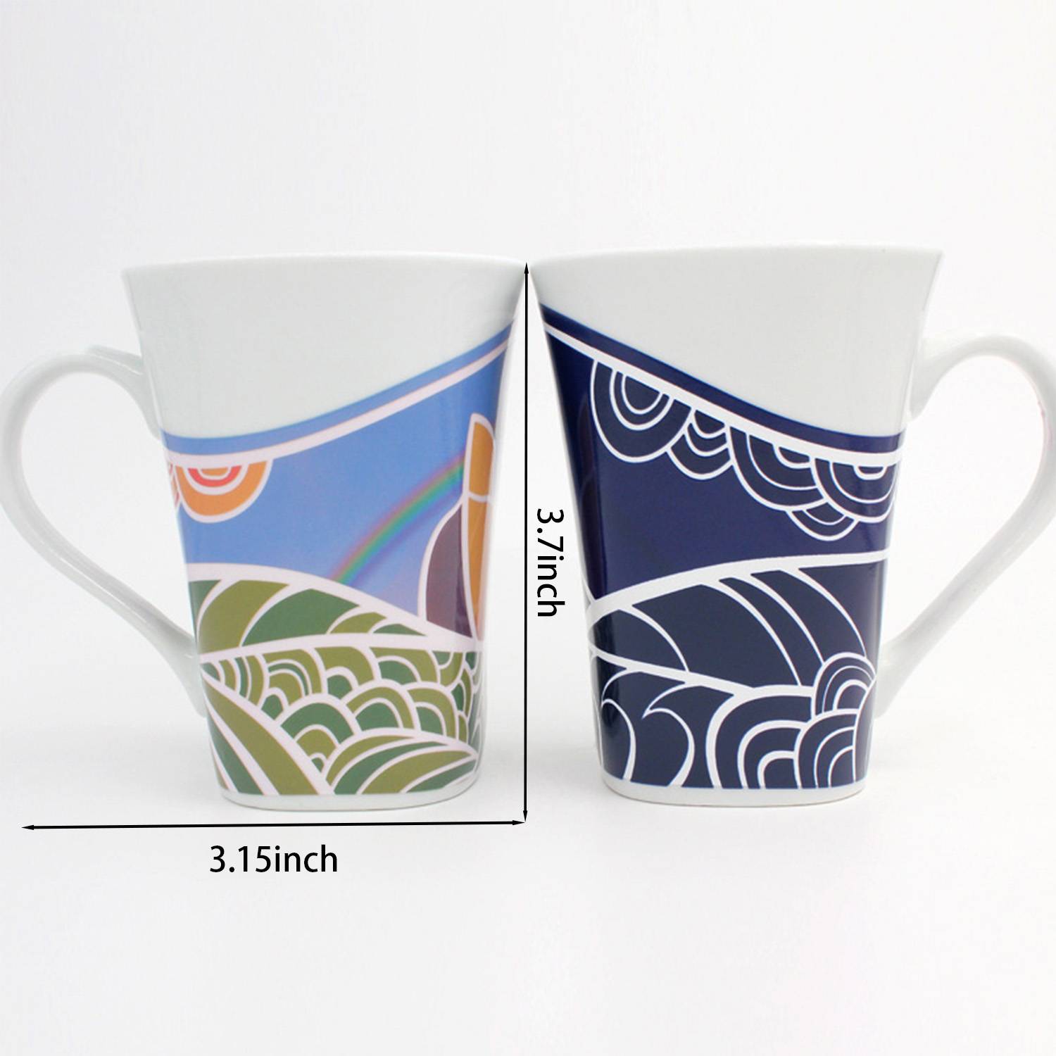 11oz Creative Color Changing Ceramic Mug for Office 2