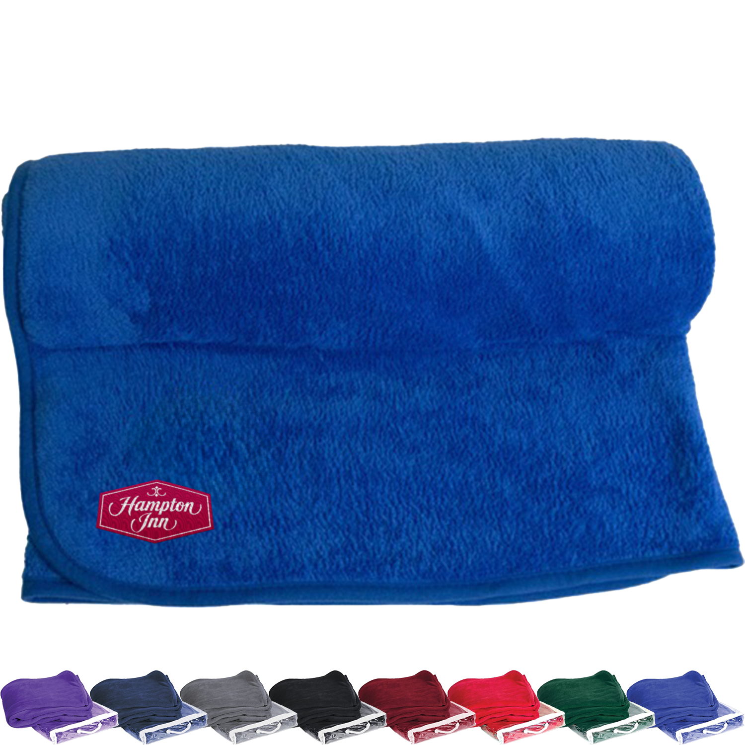 Custom Embroidered 280G Micro Plush Blankets, 50" X 60" 2