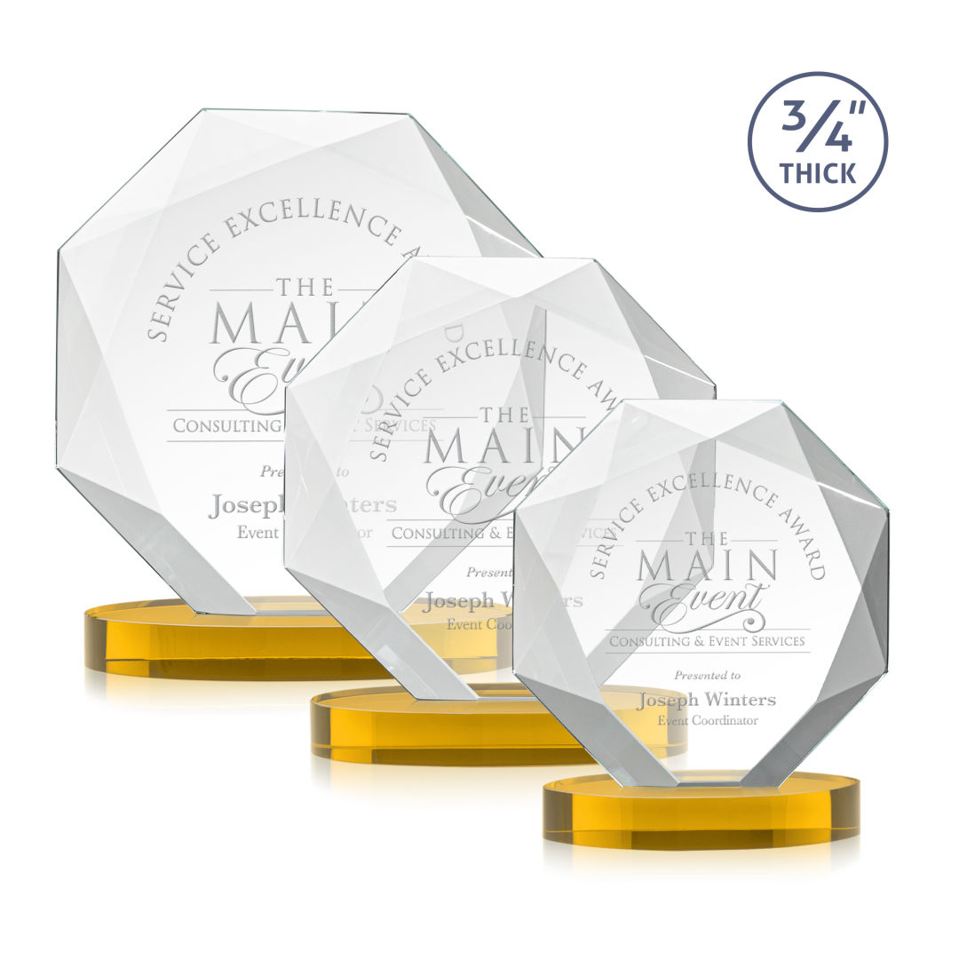 Bradford Award on Alberton Base - Amber