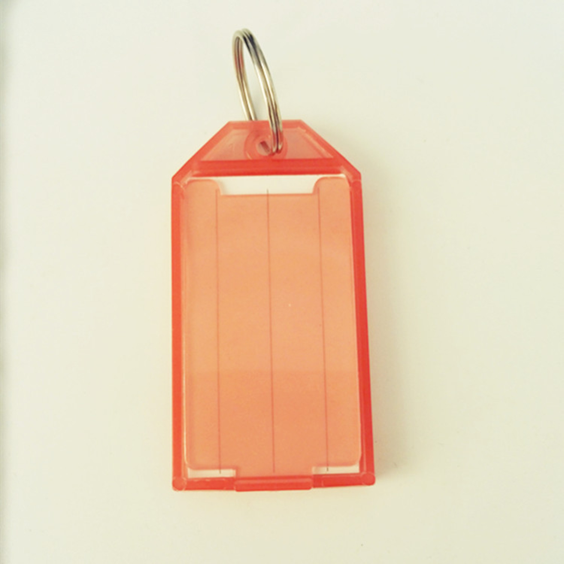 Colorful Plastic Keychain With Metal Split Ring 2