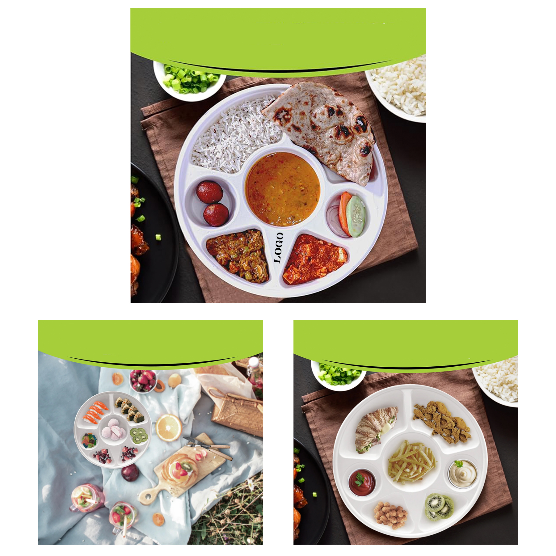 Disposable Bagasse Plates 2