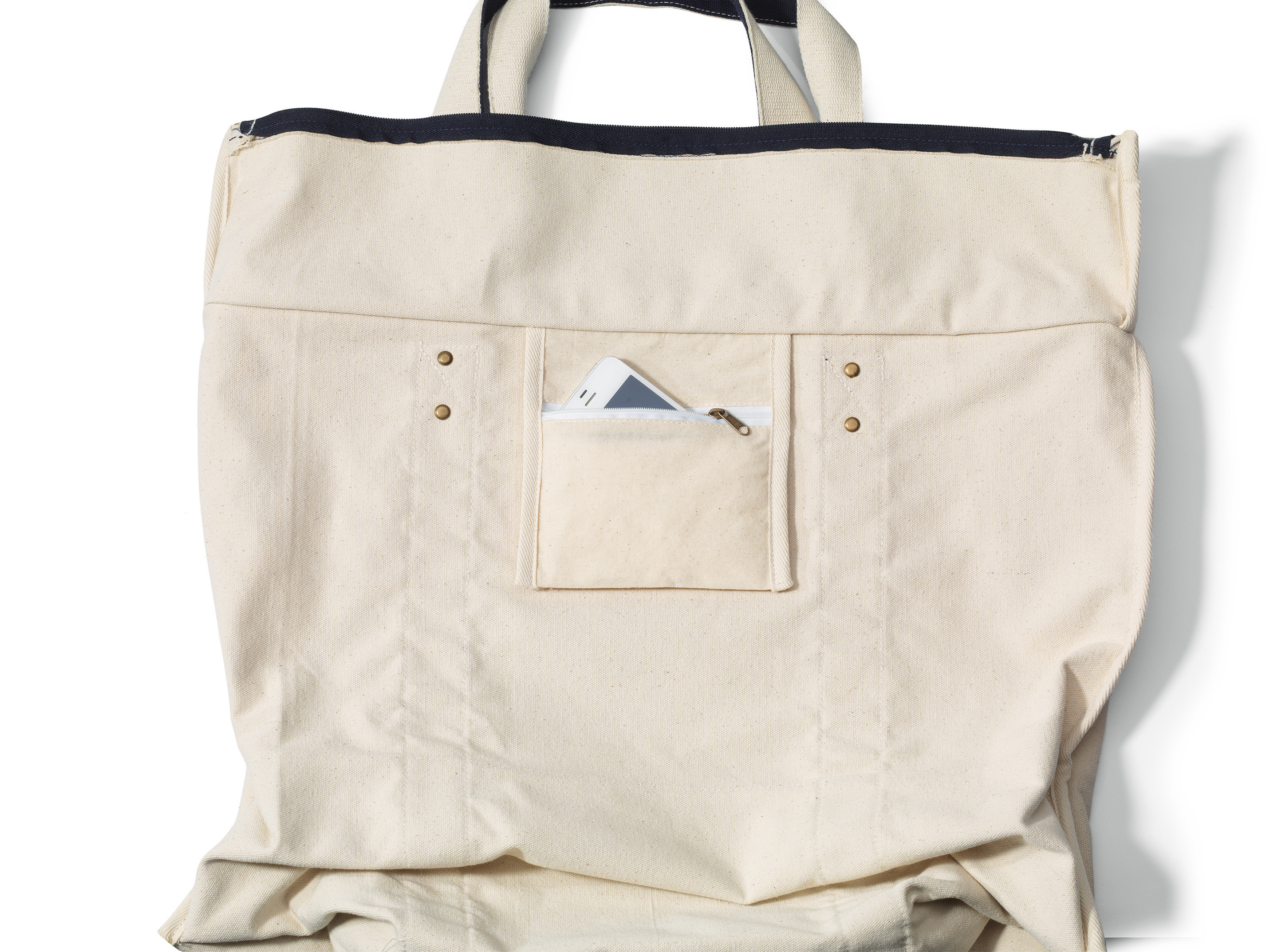Seaside Zippered Cotton Tote 6