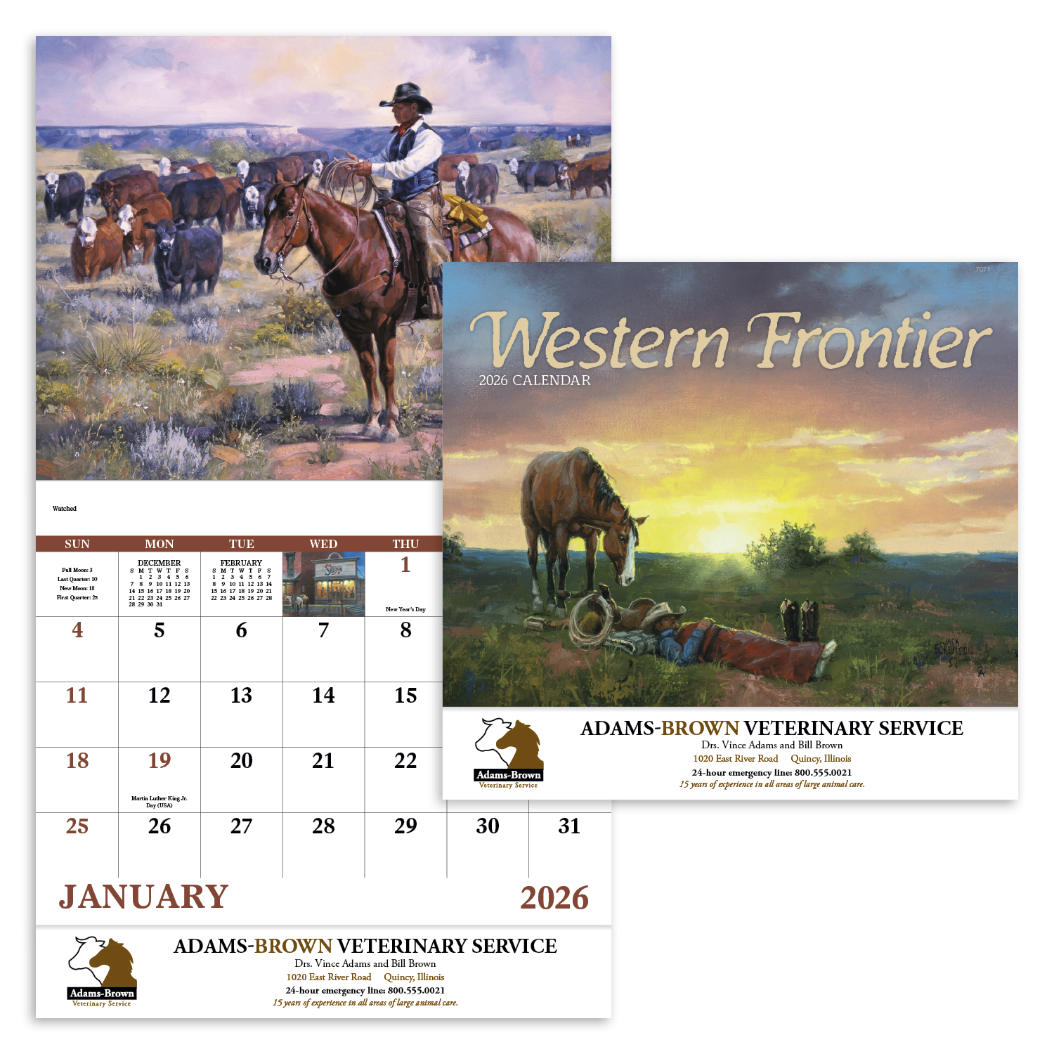 Good Value™ Western Frontier - Stapled Calendar 68