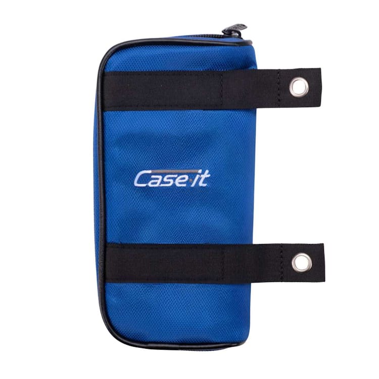 Case-It Pouch Zippered Pencil Case - Clear Blue 1